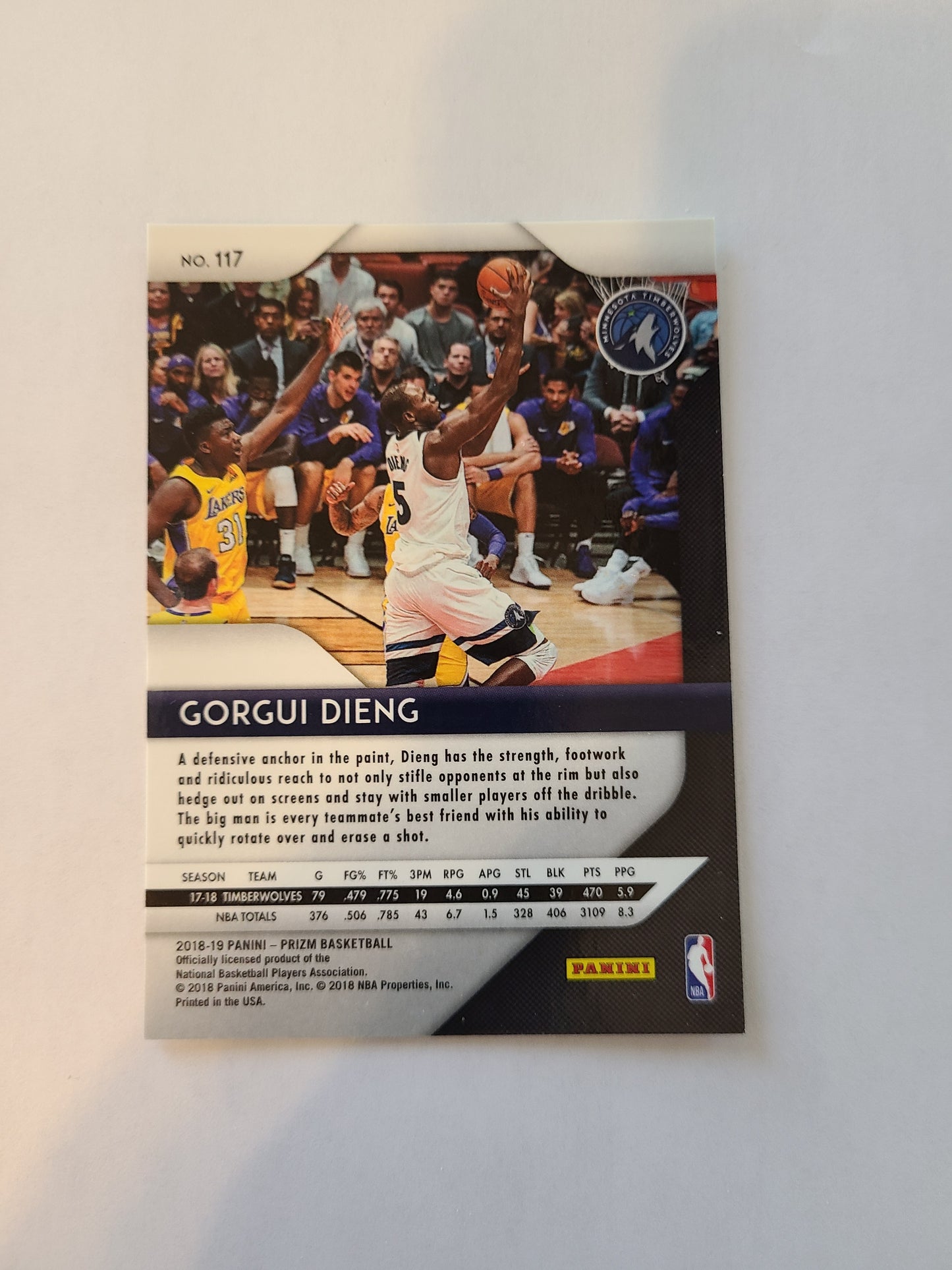 Gorgui Dieng #117 Panini Prizm 2018