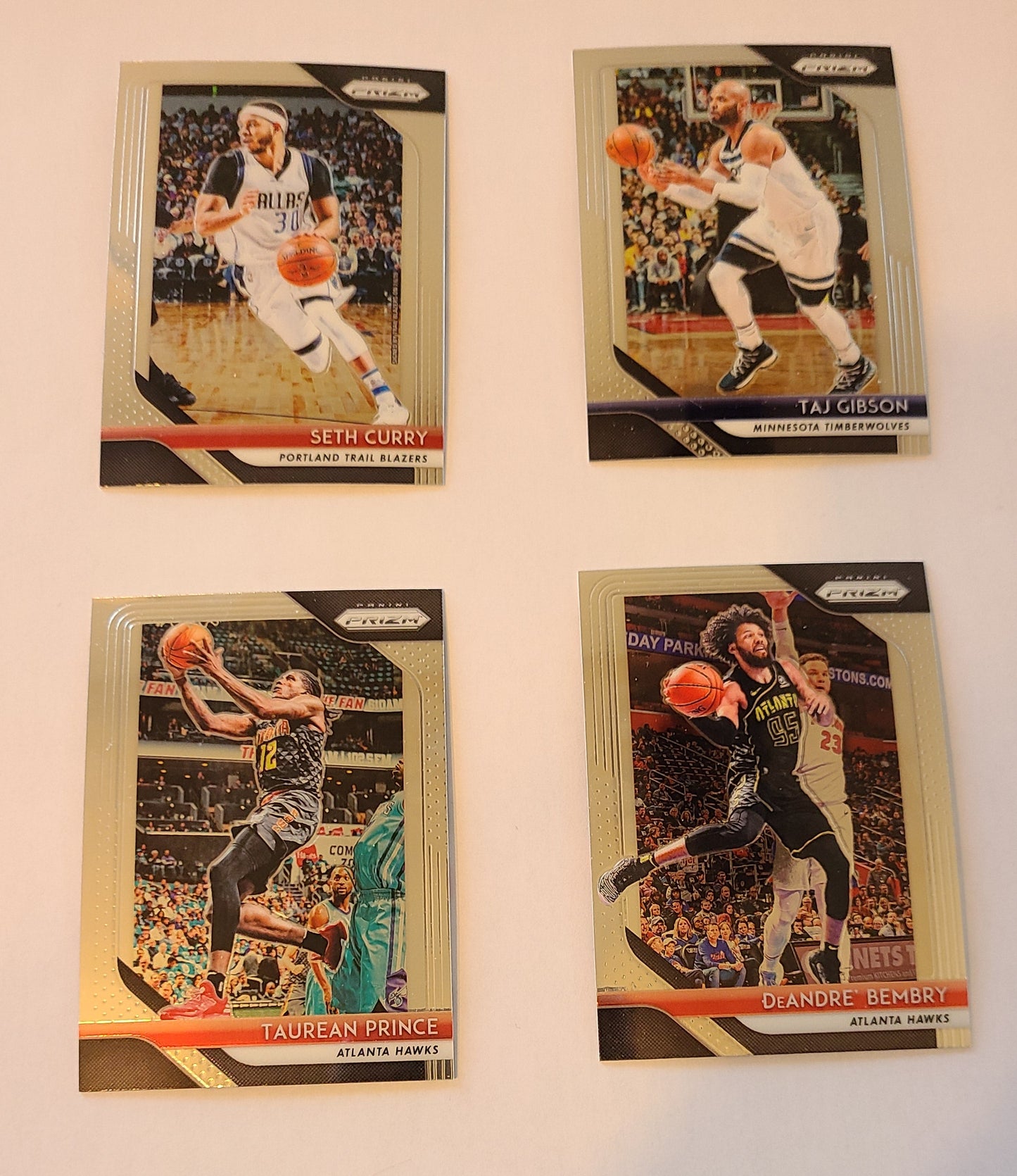 Panini Prizm Standard Card Four Card Bundle