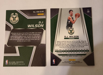 DJ Wilson 2017 Prizm Two Card Bundle