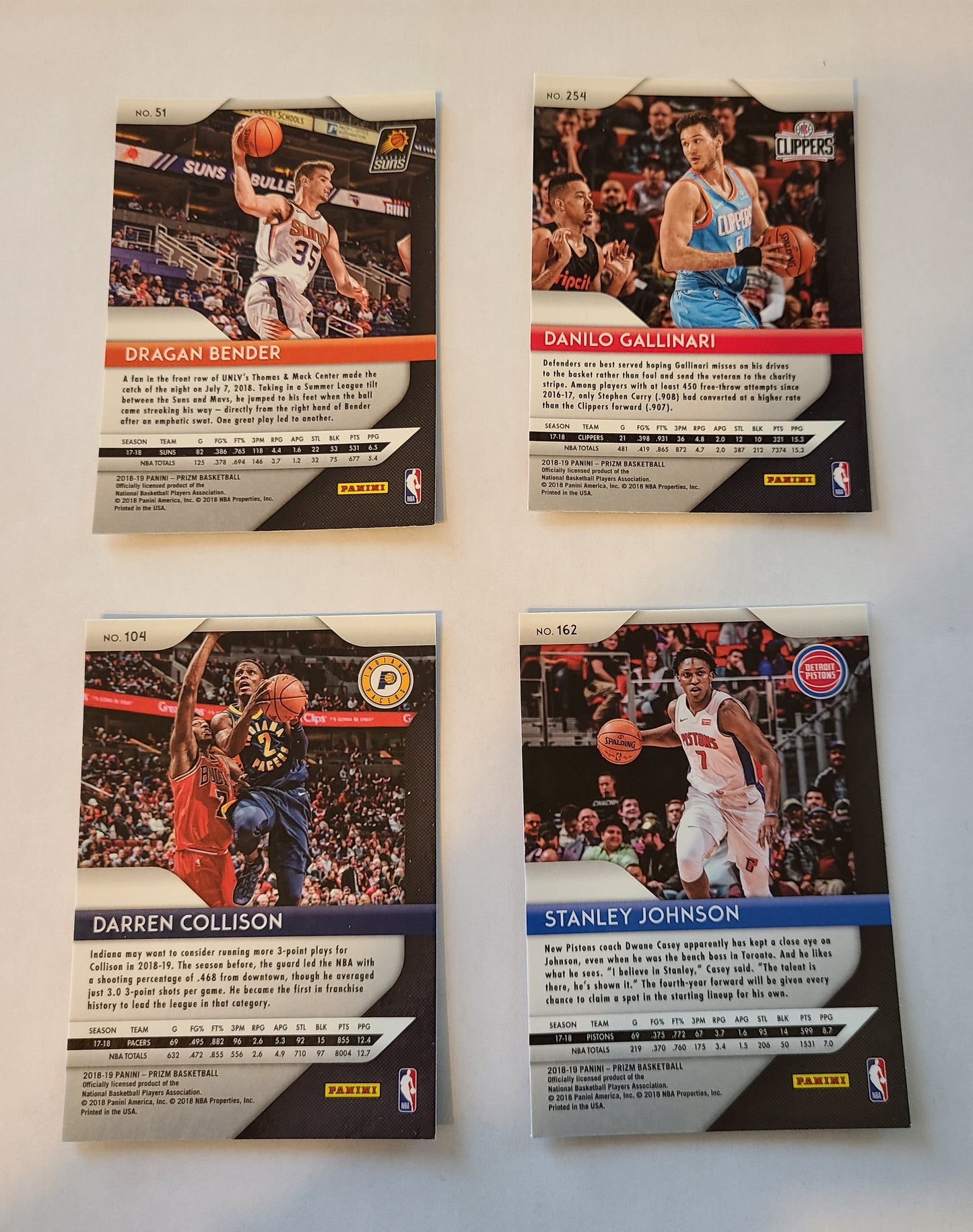 Panini Prizm Standard Four Card Bundle #2