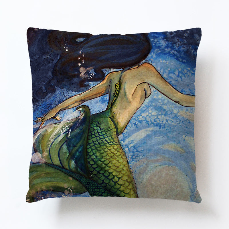 Mermaid Pillow Case/Cushion Cover