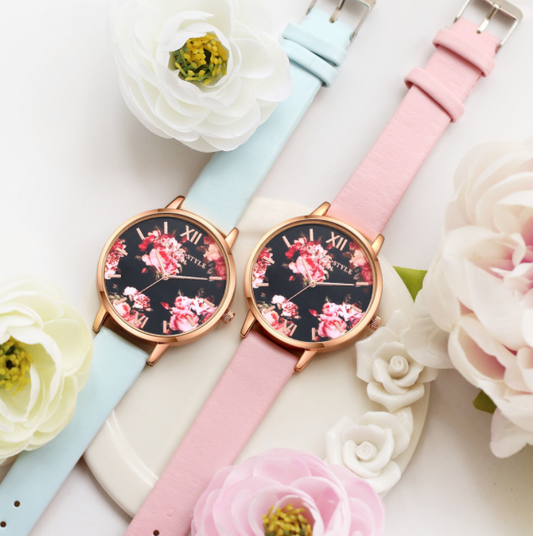 High Quality and Pretty Ladies Rose Wrist Watch