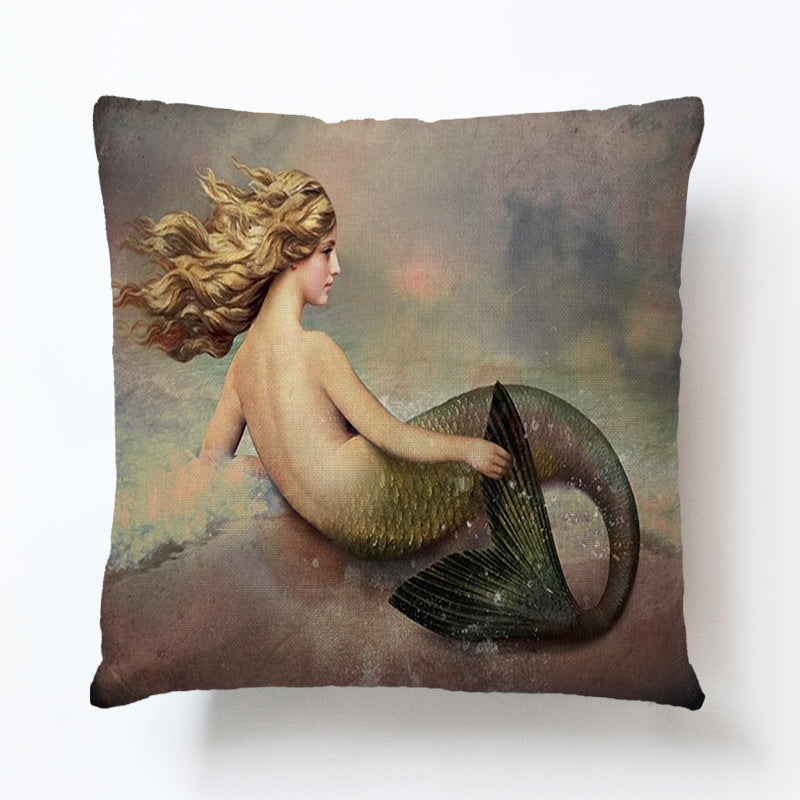 Mermaid Pillow Case/Cushion Cover