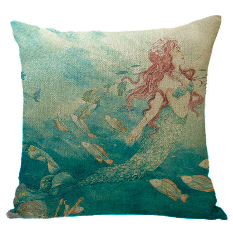 Mermaid Pillow Case/Cushion Cover